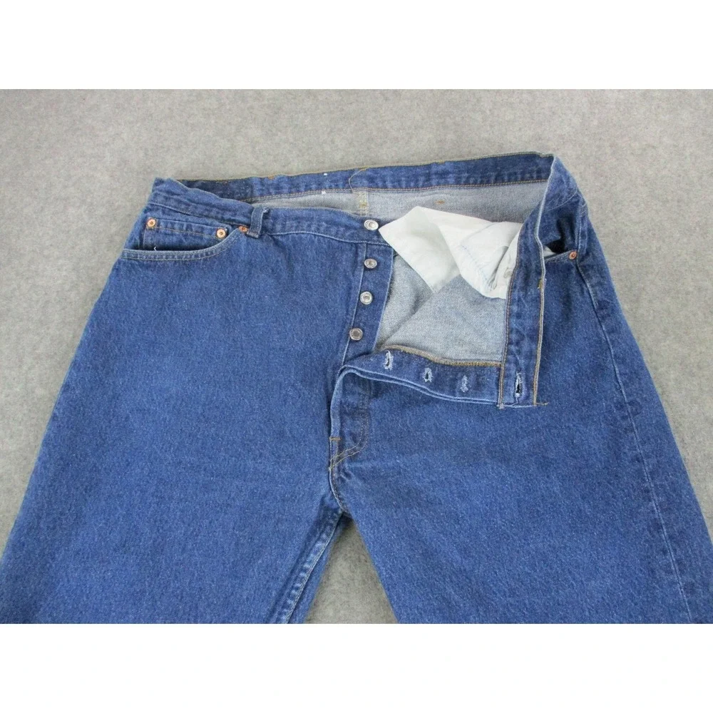 VTG Levis 501 Jeans Mens 42x28* Blue XX Straight Button Fly Medium Wash USA 80s